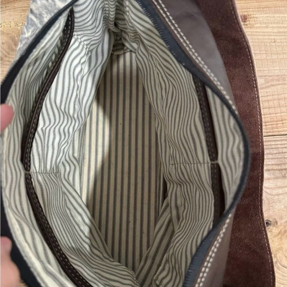 Holy Cow Couture “Designer” Western  Hair On Hide With Fringe Leopard Purse - Picture 5 of 7